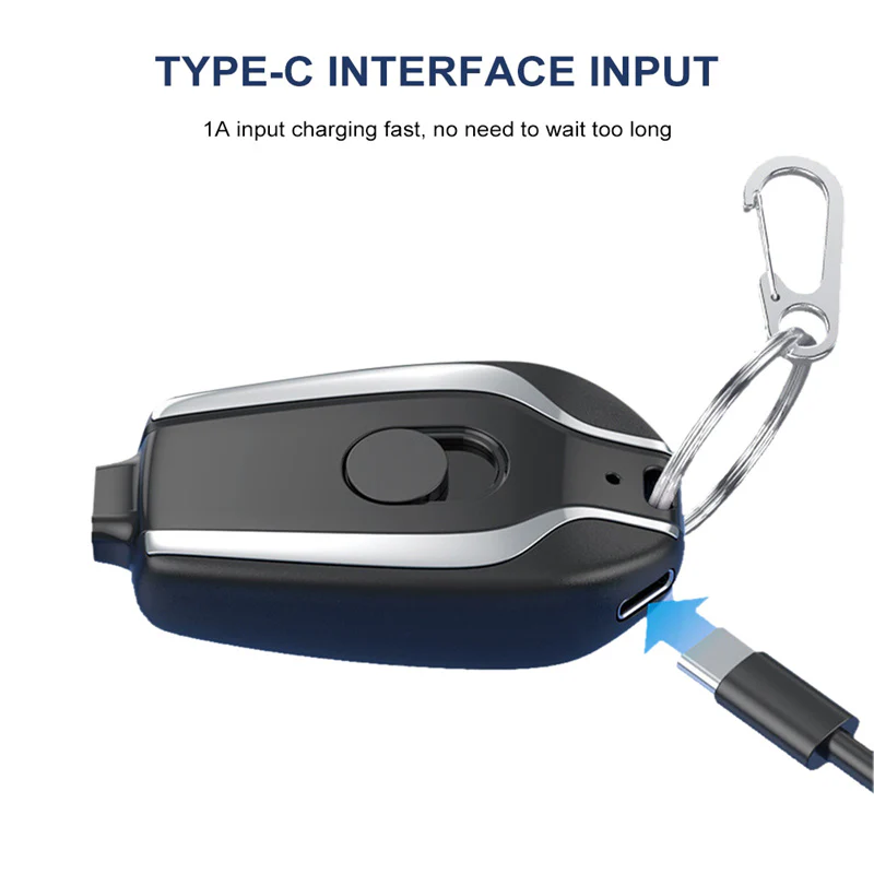 1500mAh Mini Power Bank - Sleutelhanger - Noodgevallen - Snellader - Image 6