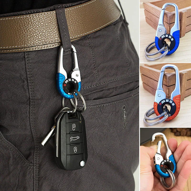 Creatieve auto-interieur roestvrijstalen sleutelhanger - Image 10