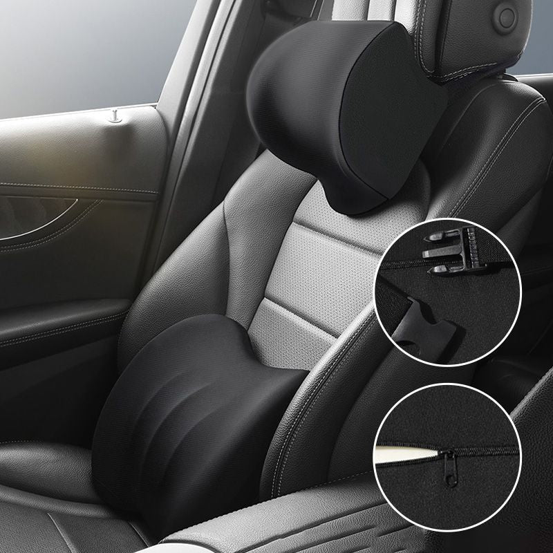 Manova™ Ergonomische hoofdsteun en lumbaalkussen voor autostoelen | 50% KORTING - Image 4