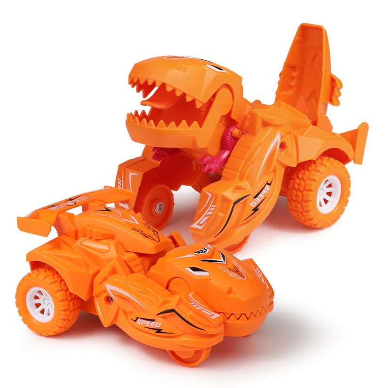 Misvormde dinosaurus glijden speelgoed auto - Image 10