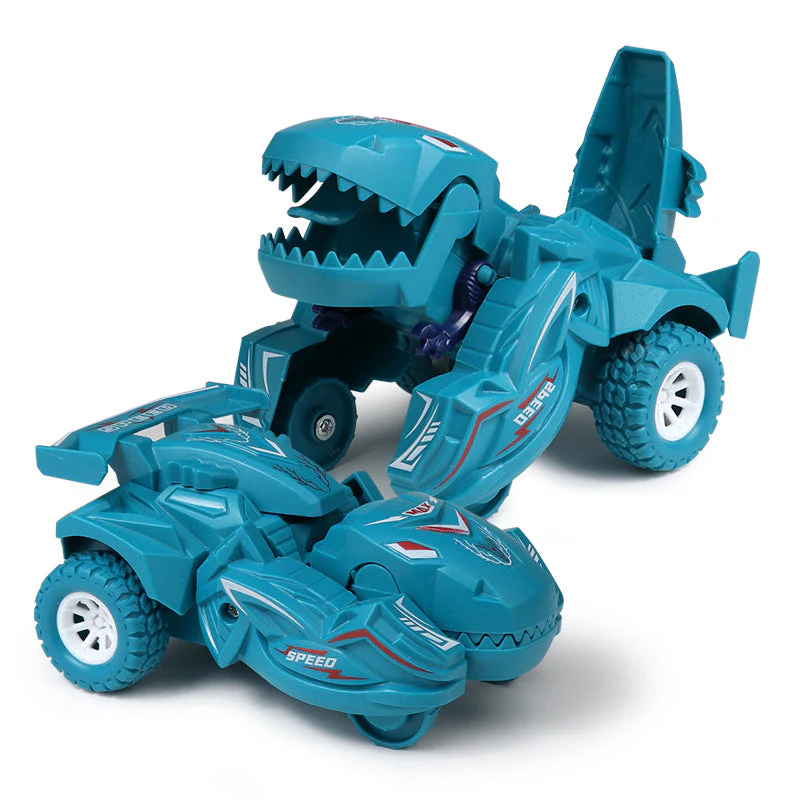 Misvormde dinosaurus glijden speelgoed auto - Image 11