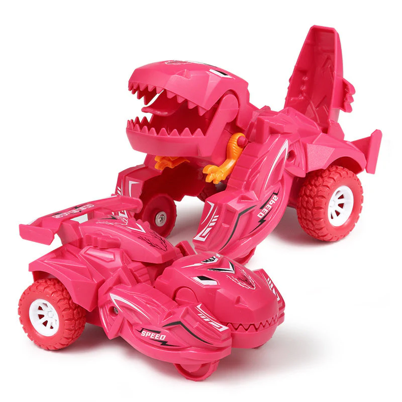 Misvormde dinosaurus glijden speelgoed auto - Image 12
