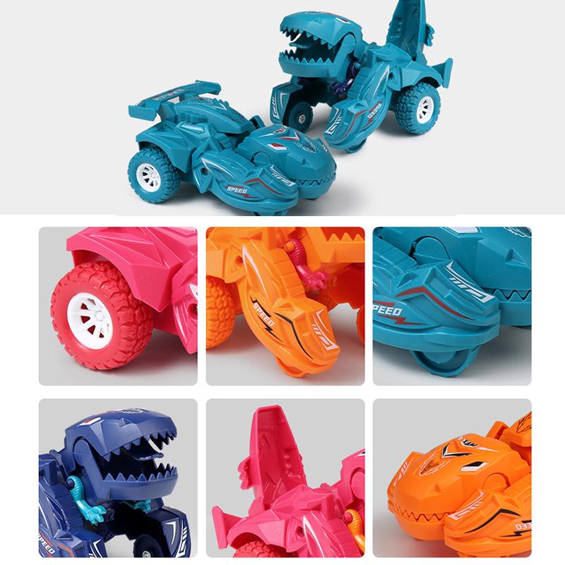 Misvormde dinosaurus glijden speelgoed auto - Image 6