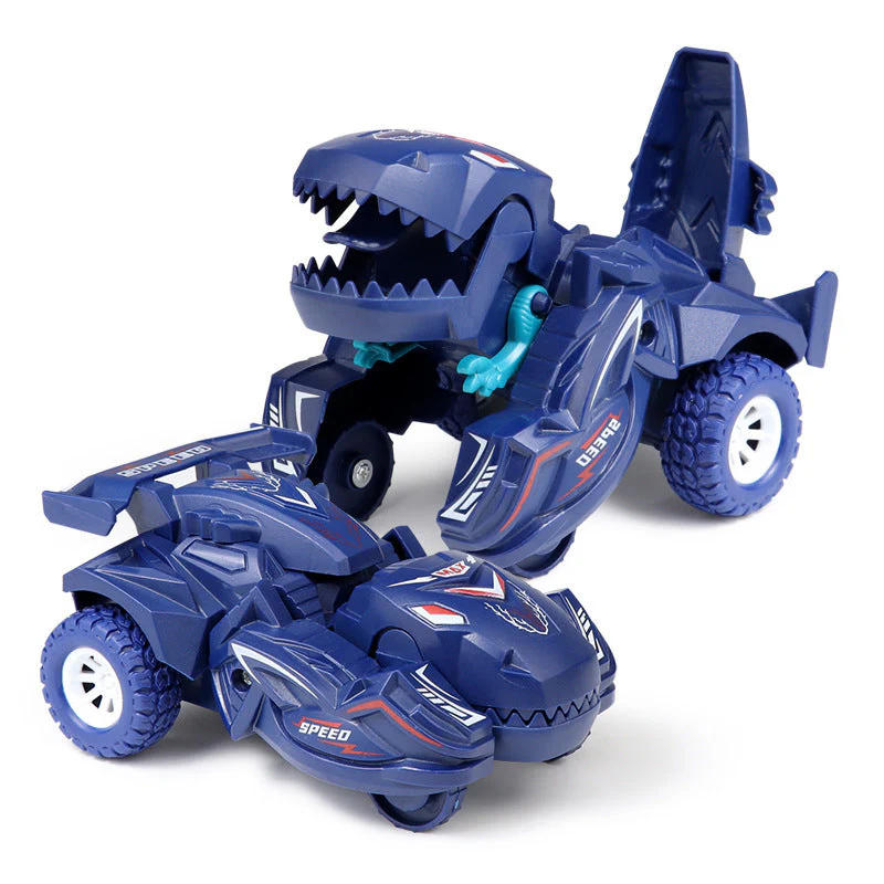Misvormde dinosaurus glijden speelgoed auto - Image 9